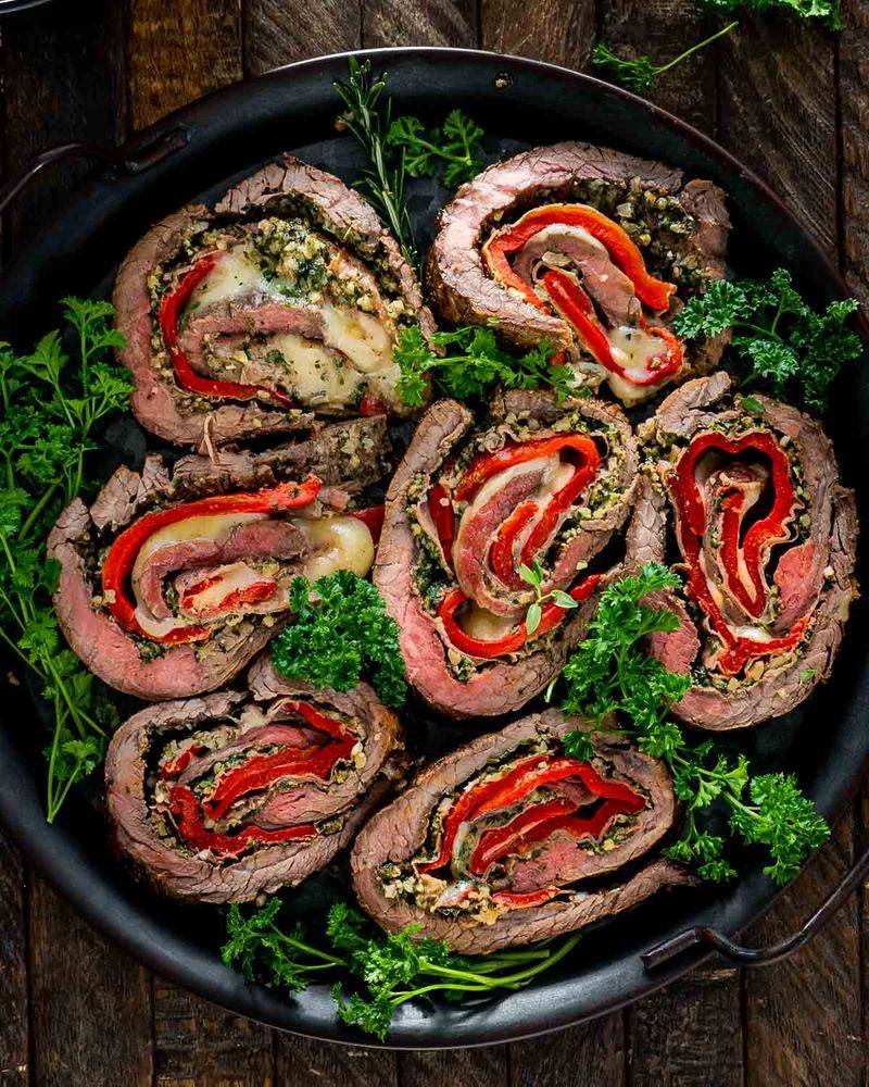 Stuffed Flank Steak (a.k.a. Beef Roulade)