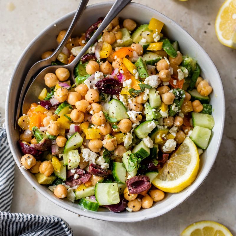 Mediterranean Chickpea Pasta Salad