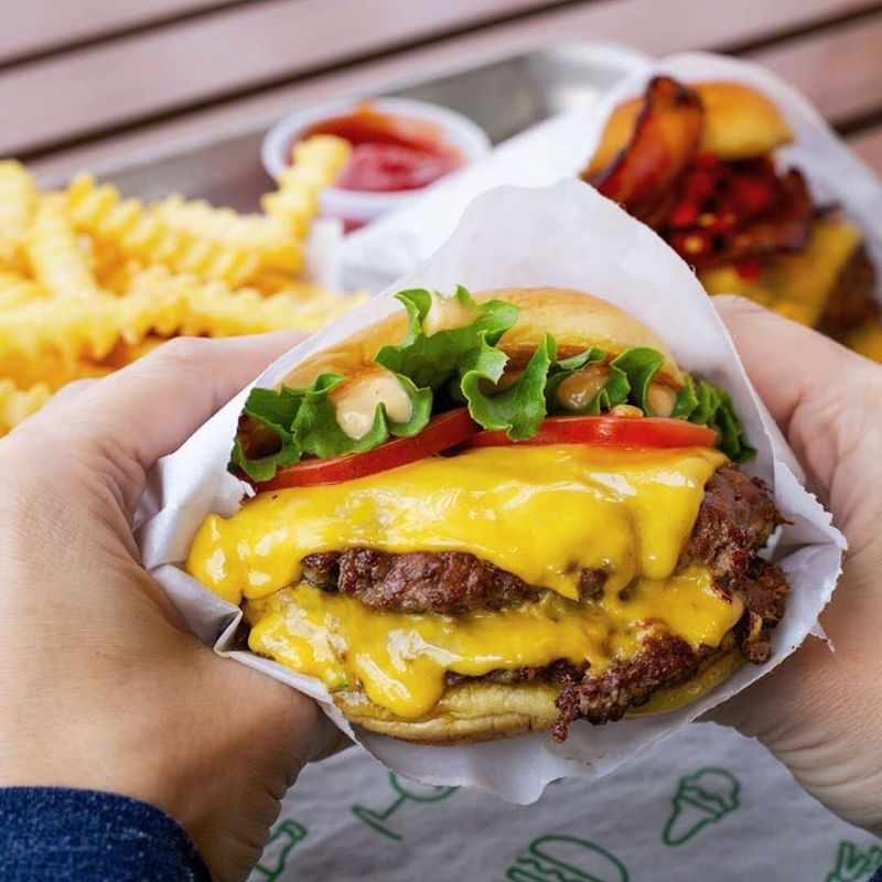 Double Cheeseburger with Everything