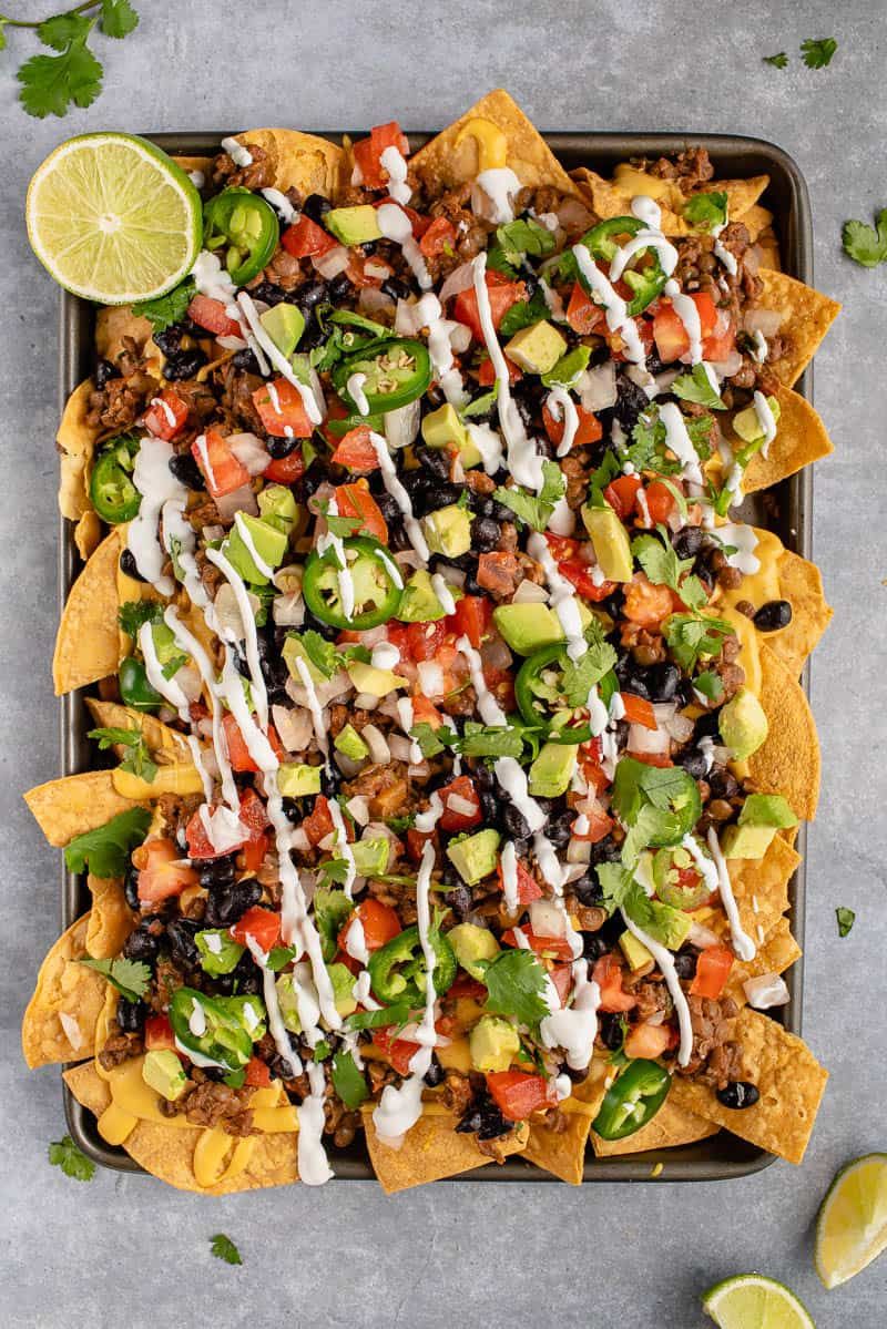 Nachos (With Beans & Veggies)