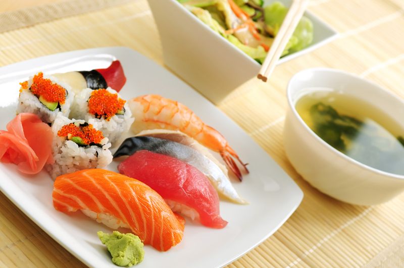 Sushi (Especially with Raw Fish)