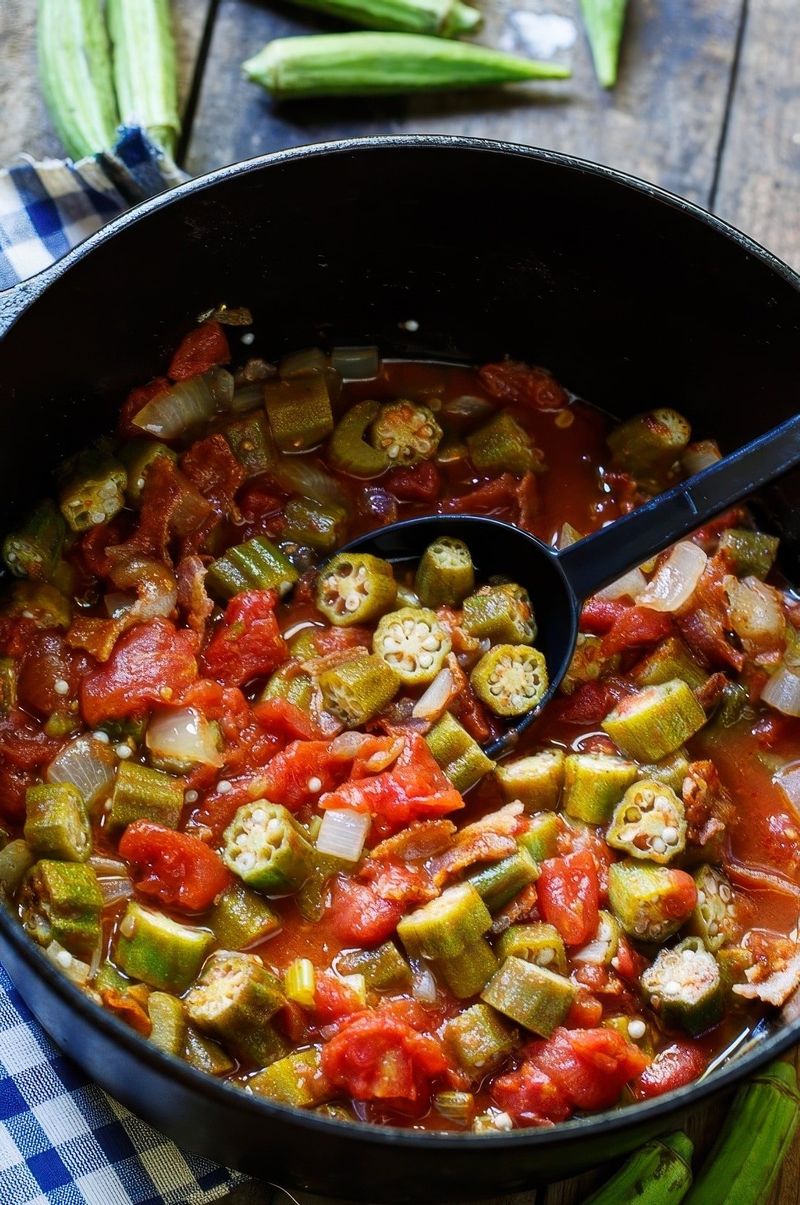 Okra and Tomatoes