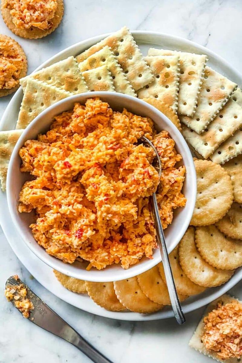 Pimiento Cheese with Salt-and-Pepper Butter Crackers