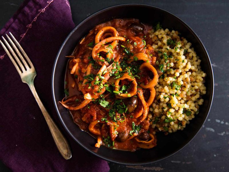 Calamari and Tomato Couscous