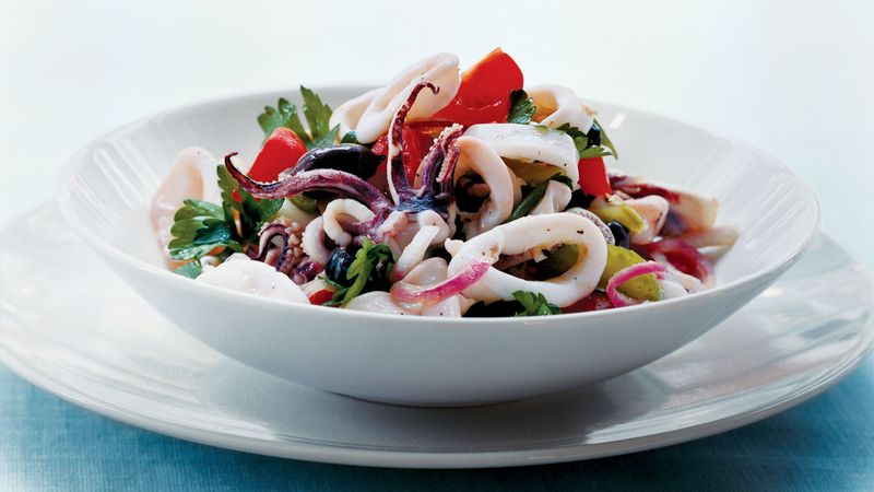 Mediterranean Calamari Salad