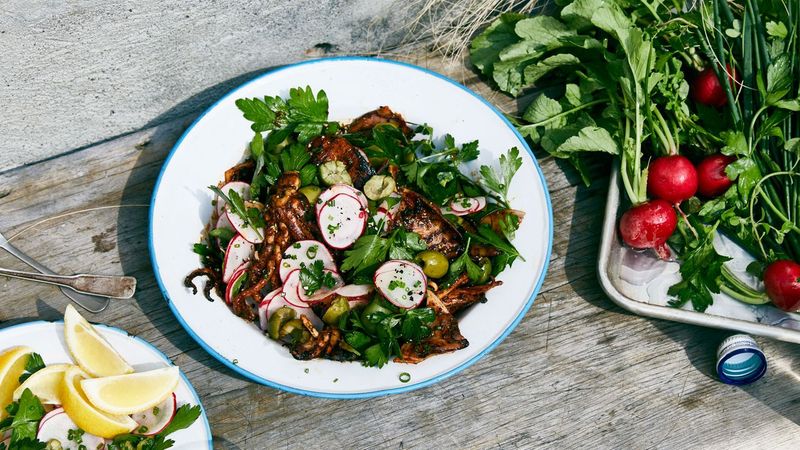 Charred Calamari with Chimichurri