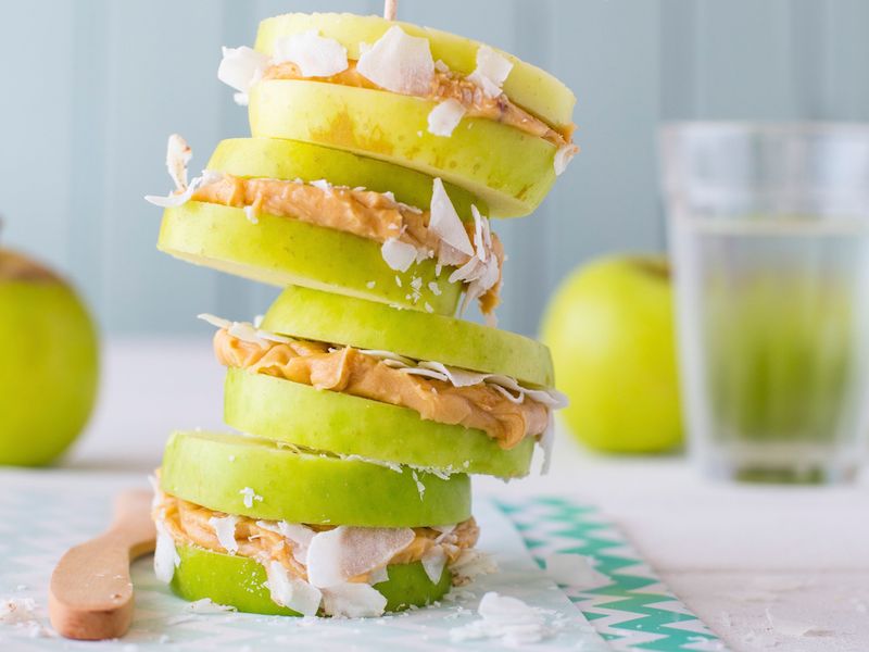 Apple & Peanut Butter Sandwiches