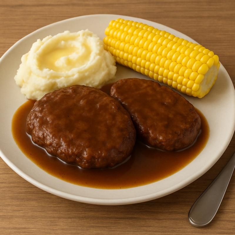 Canned Hamburger Patties in Gravy
