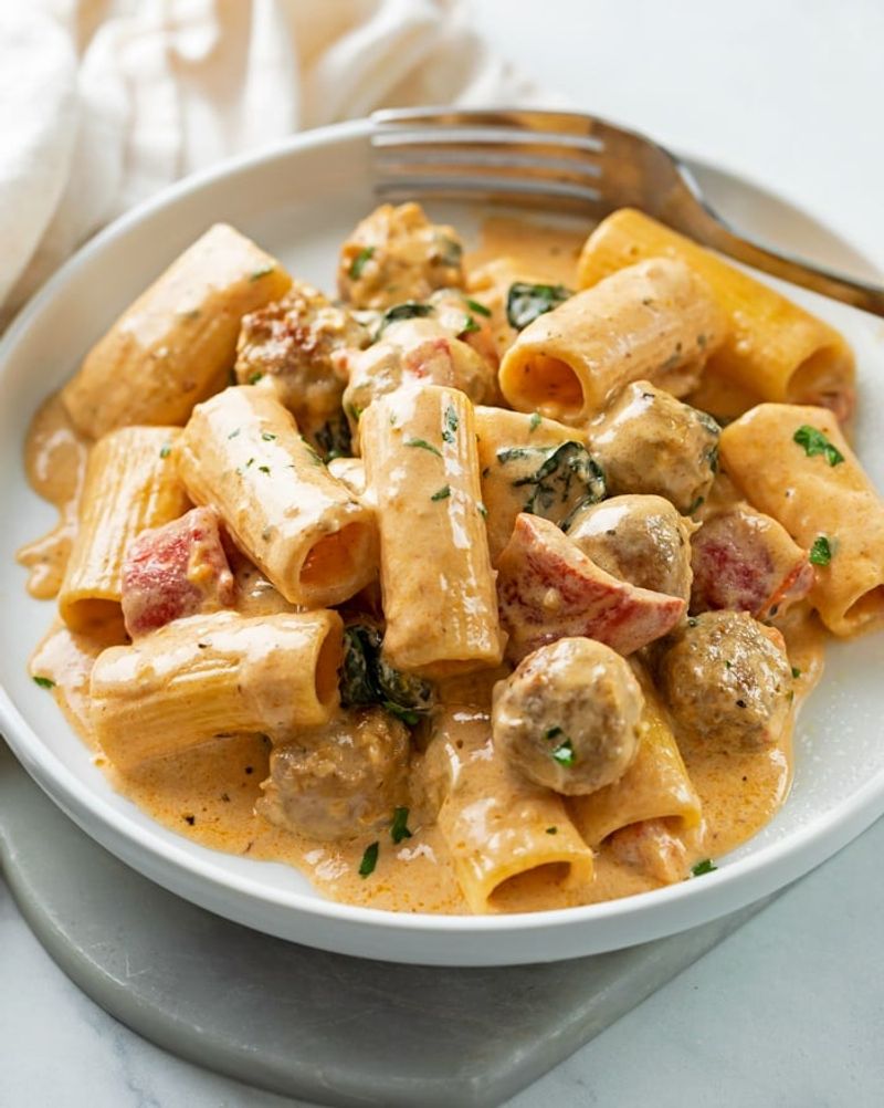 Heavy Cream Pasta with Sausage