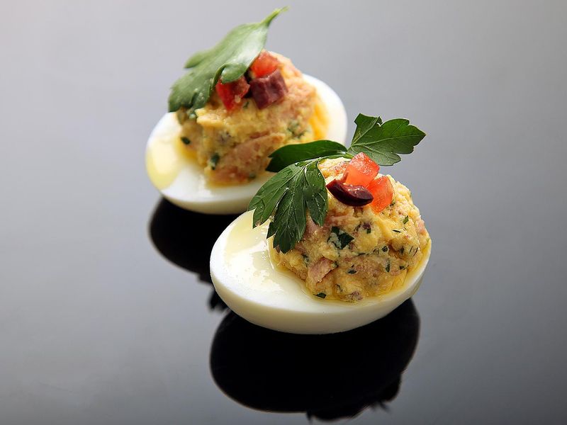 Tuna Deviled Eggs