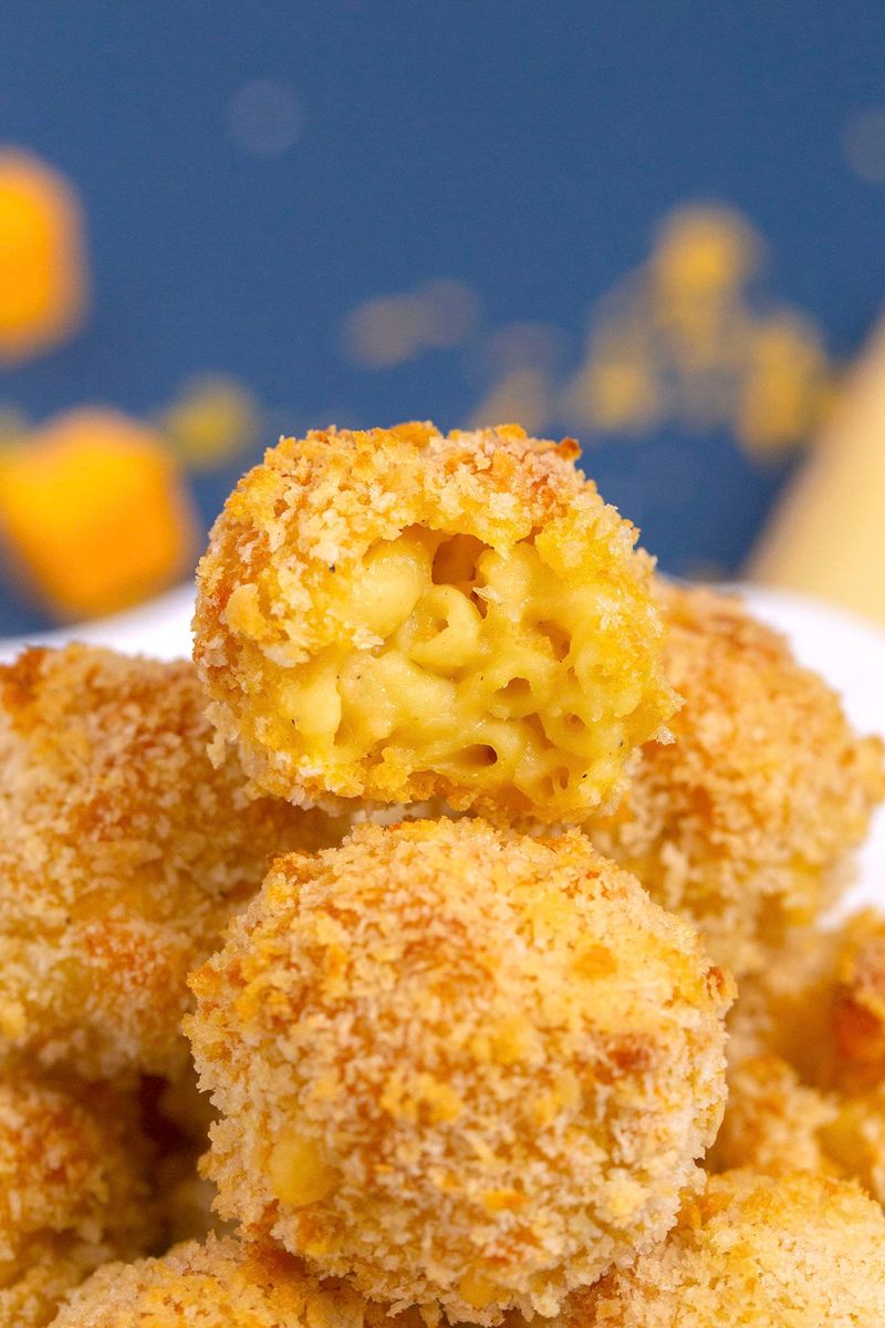 Rice Krispies-Crusted Mac and Cheese Bites