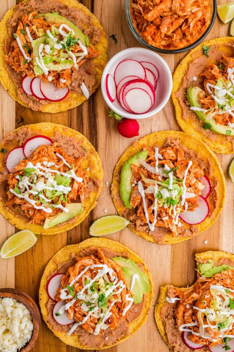 Chicken Tinga Tostadas