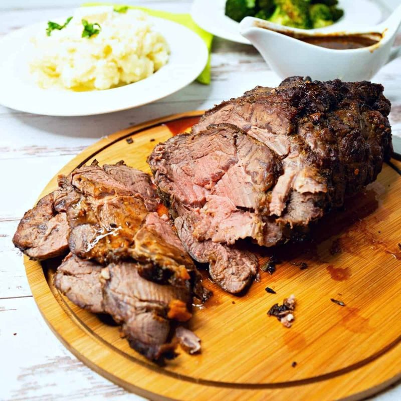 Slow-Cooked Chuck Roast with Bone Marrow