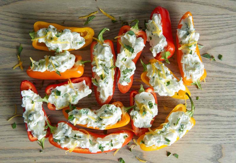 Mini Bell Peppers with Ranch