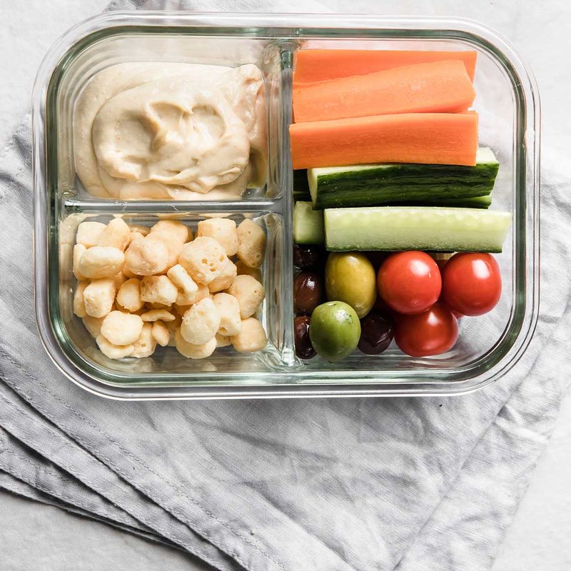 Hummus + Whole Grain Crackers Bento Boxes