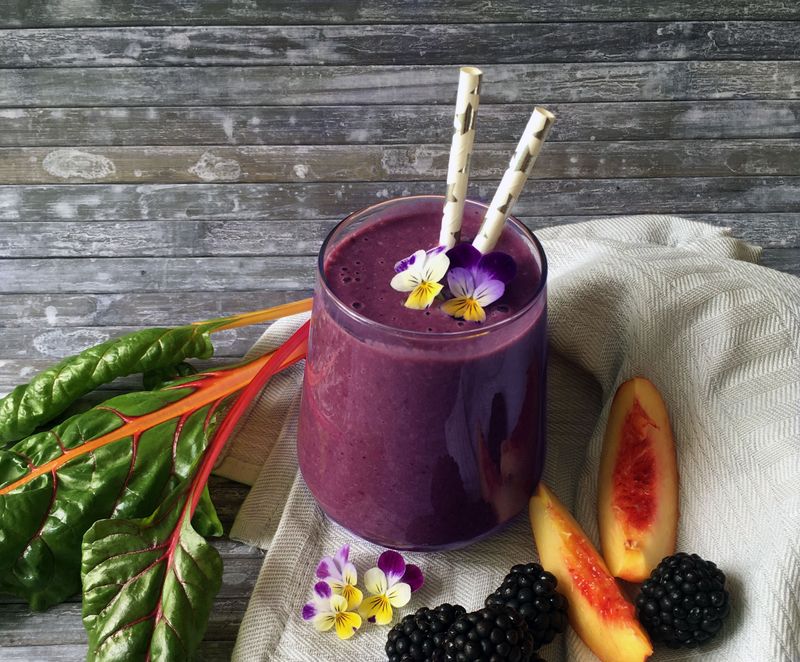 Swiss Chard Berry Smoothie
