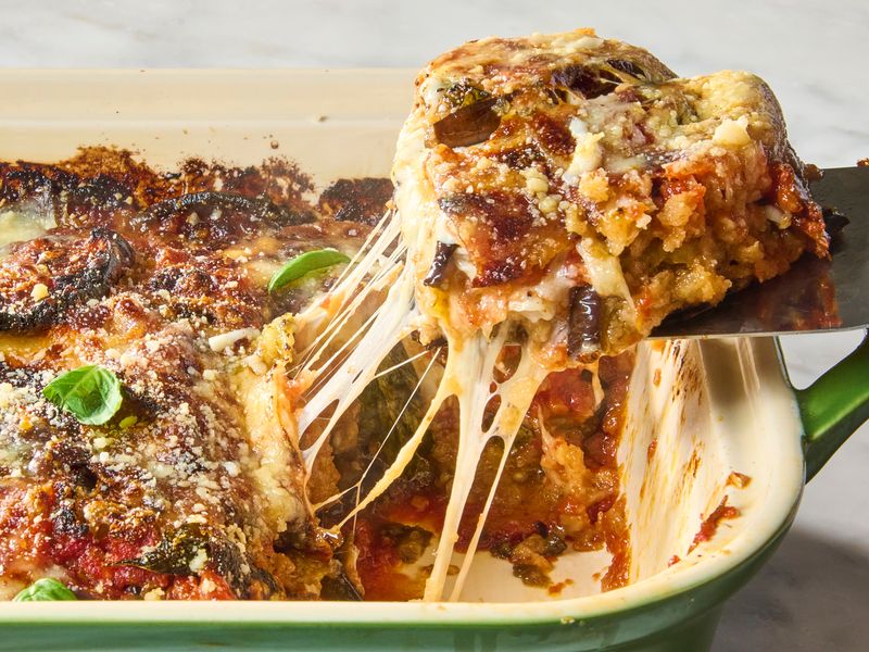 Eggplant Parmesan Casserole (Overbaked)