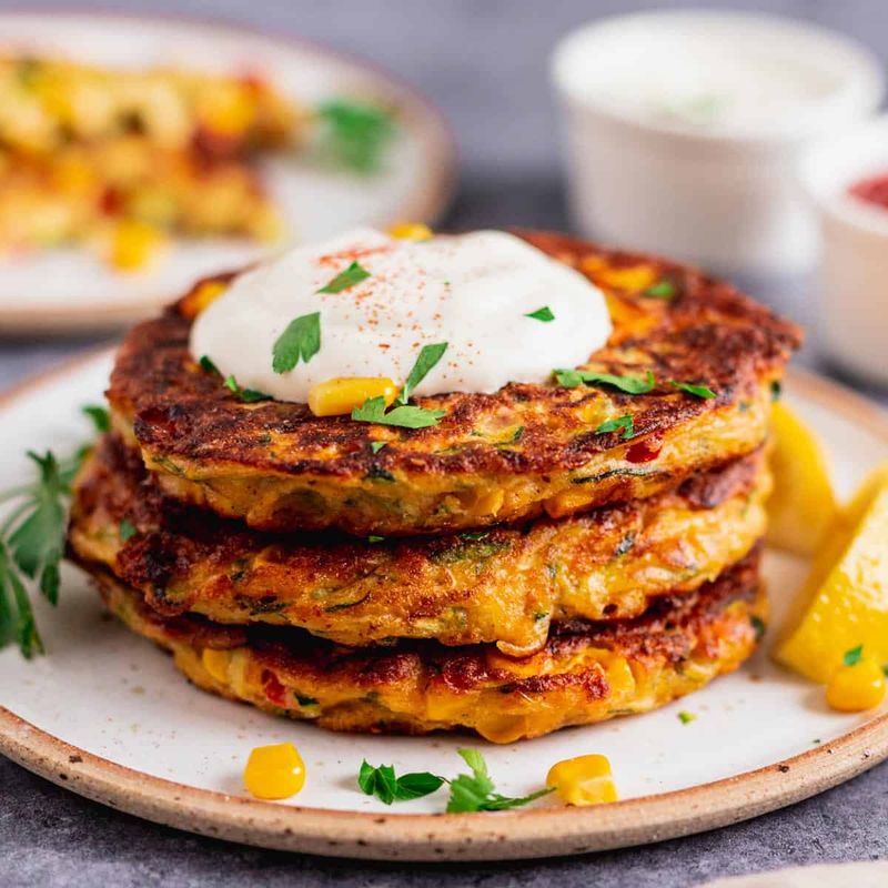 Corn and Zucchini Fritters