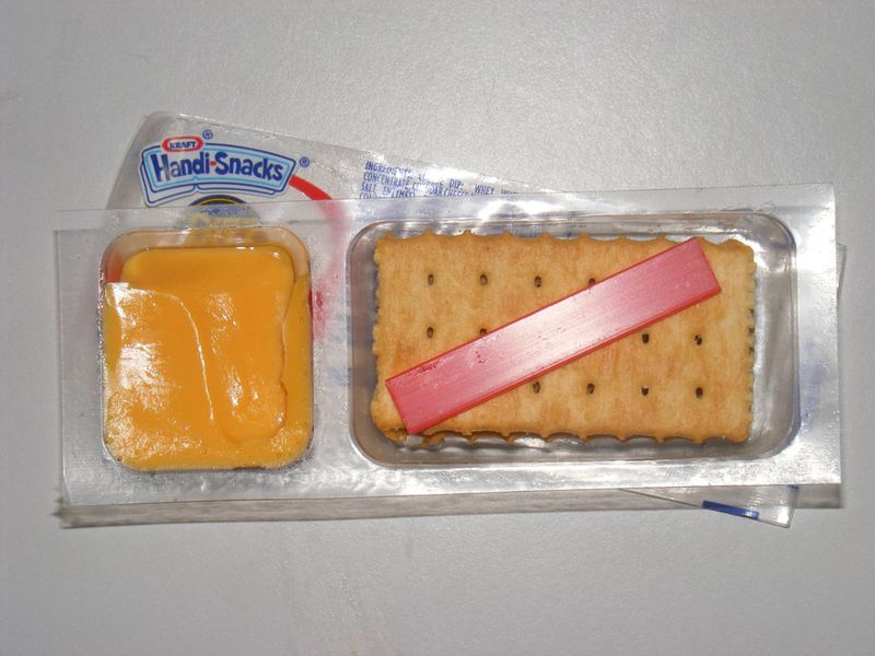 Ritz Crackers with Cheese Dip (Handi-Snacks Style)