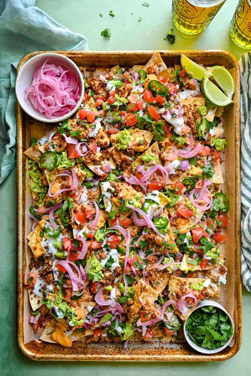 Nacho Table → Loaded Veggie Nacho Platter