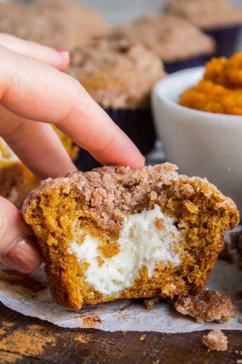 Pumpkin Muffins with Cream Cheese Frosting