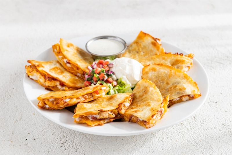 Bacon Ranch Chicken Quesadillas