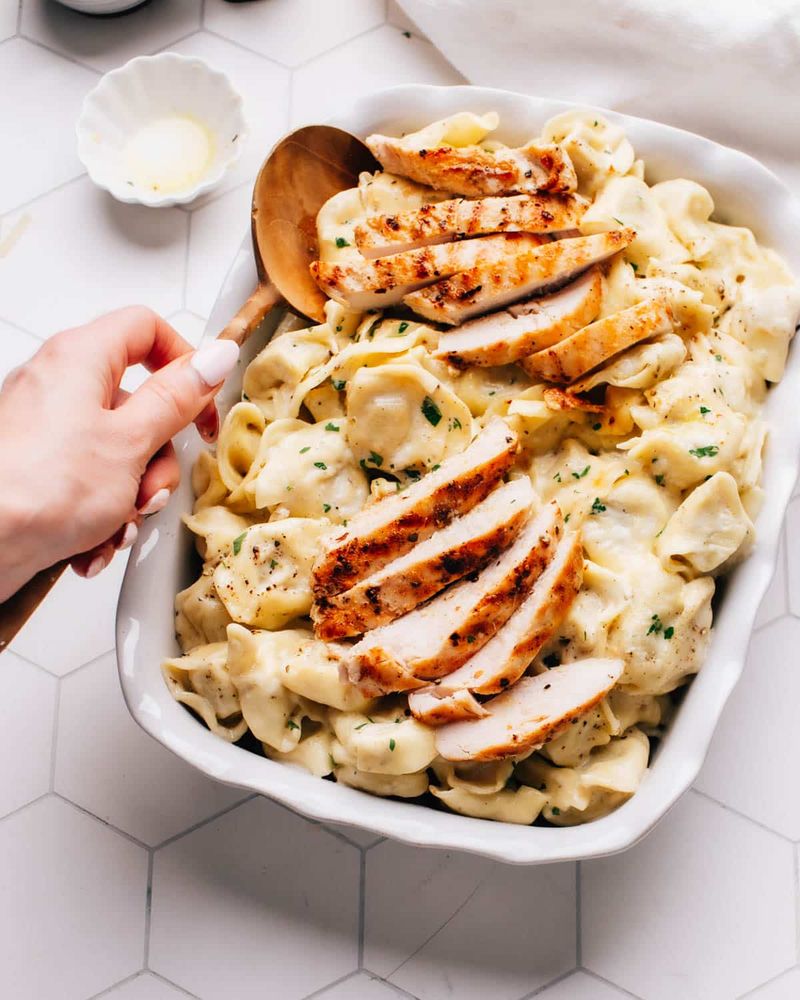 Stuffed Fettuccine Alfredo
