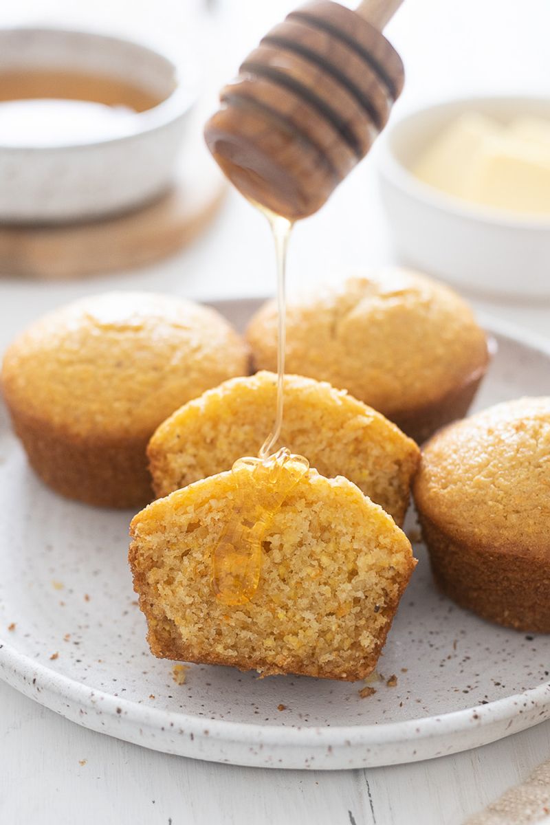 Cornbread Muffins with Honey Butter