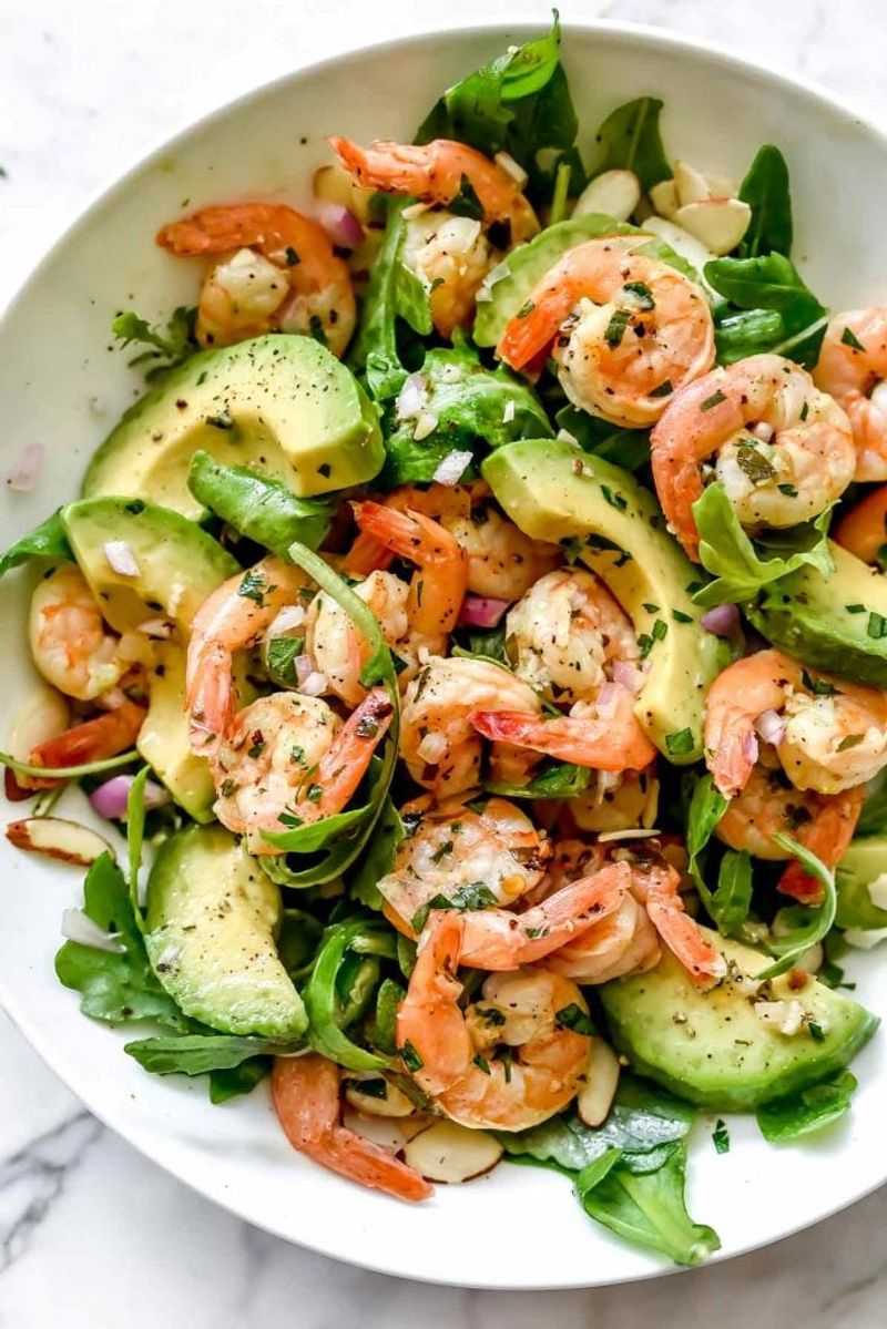 Blackened Shrimp & Avocado Salad