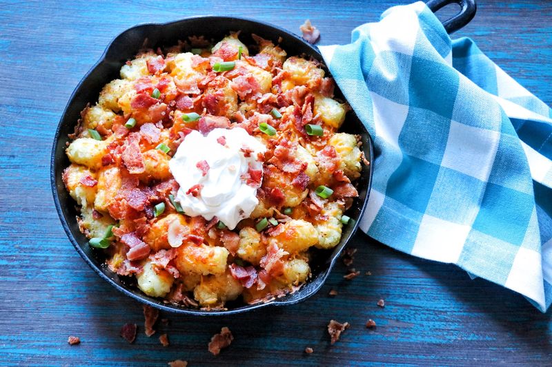 Loaded Tater Tot Skillet
