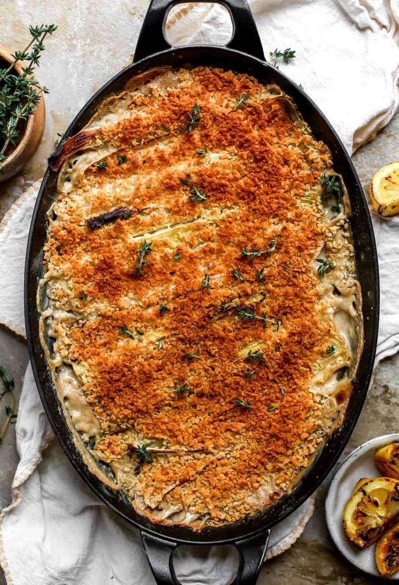 Chicken, Mushroom & Leek Bake