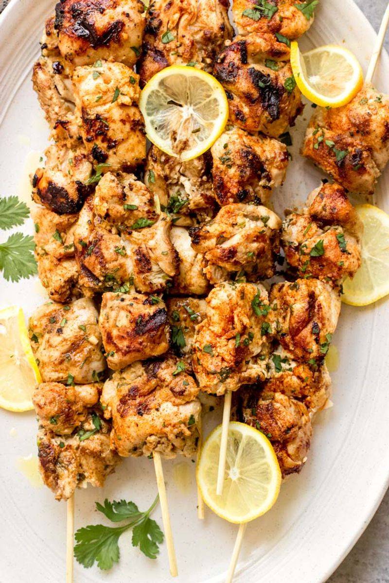 Yogurt-Marinated Chicken Thigh Kabobs