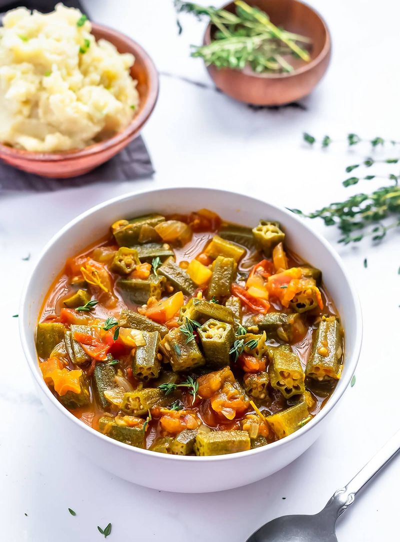 Okra and Tomatoes