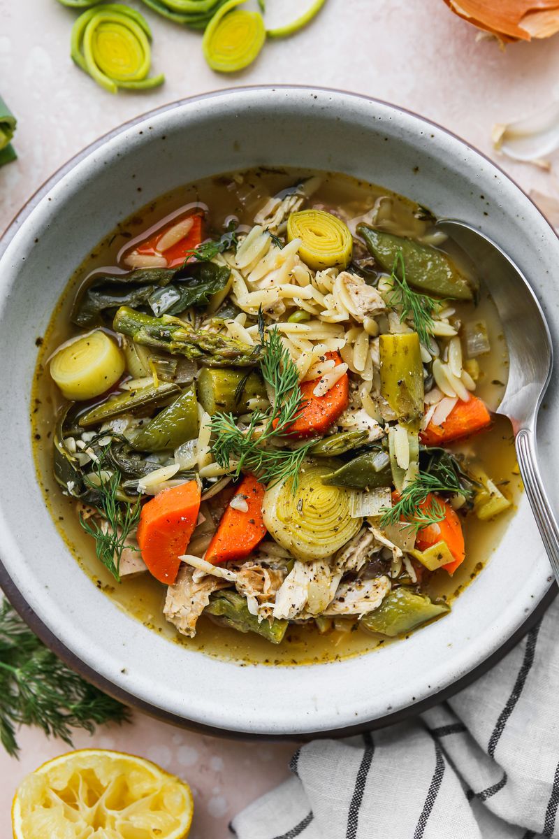 Spring Vegetable Chicken Soup