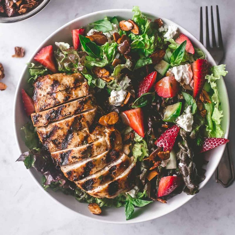 Balsamic Chicken with Strawberries & Basil