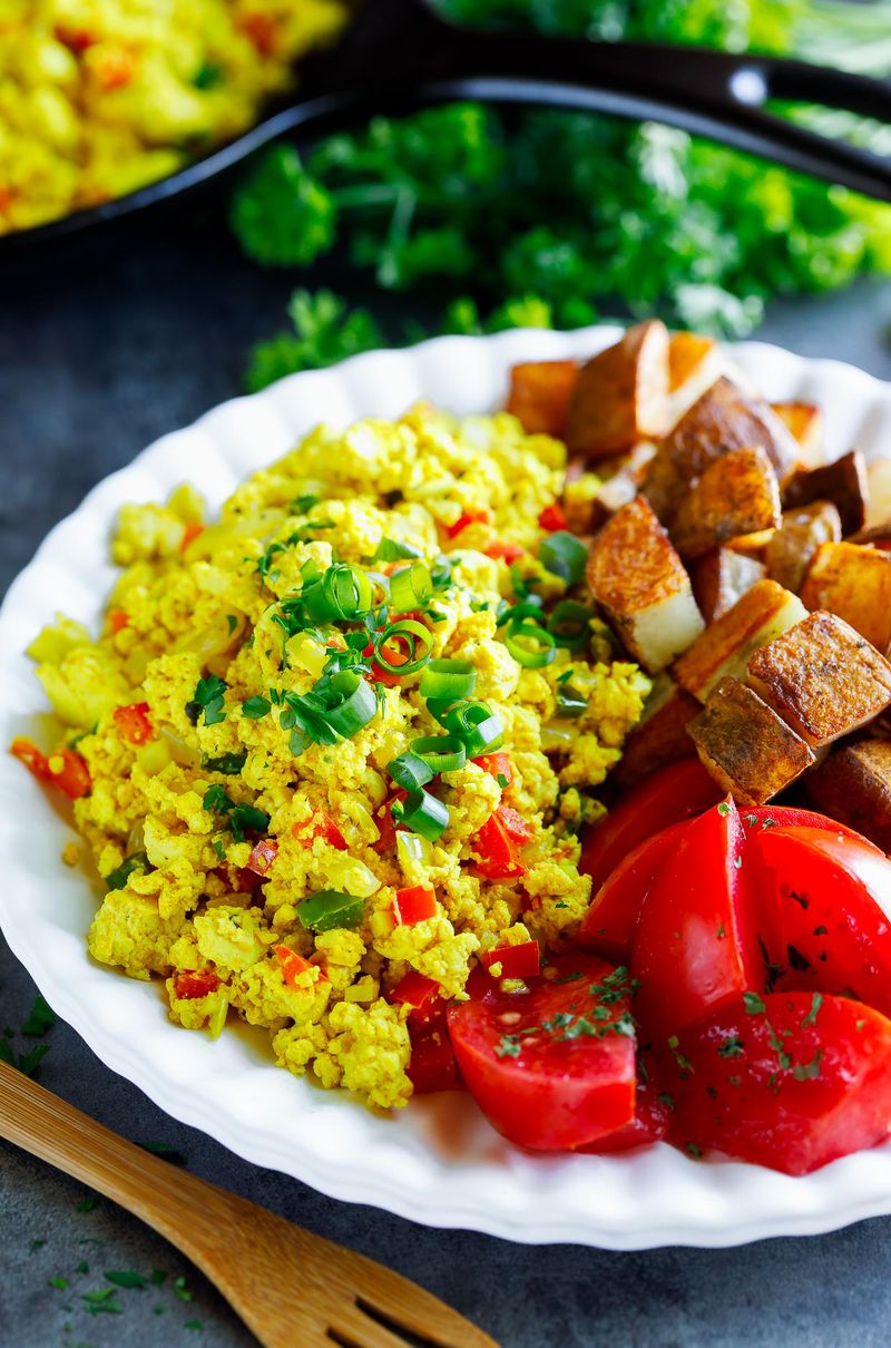 Tofu Scramble Instead of Scrambled Eggs
