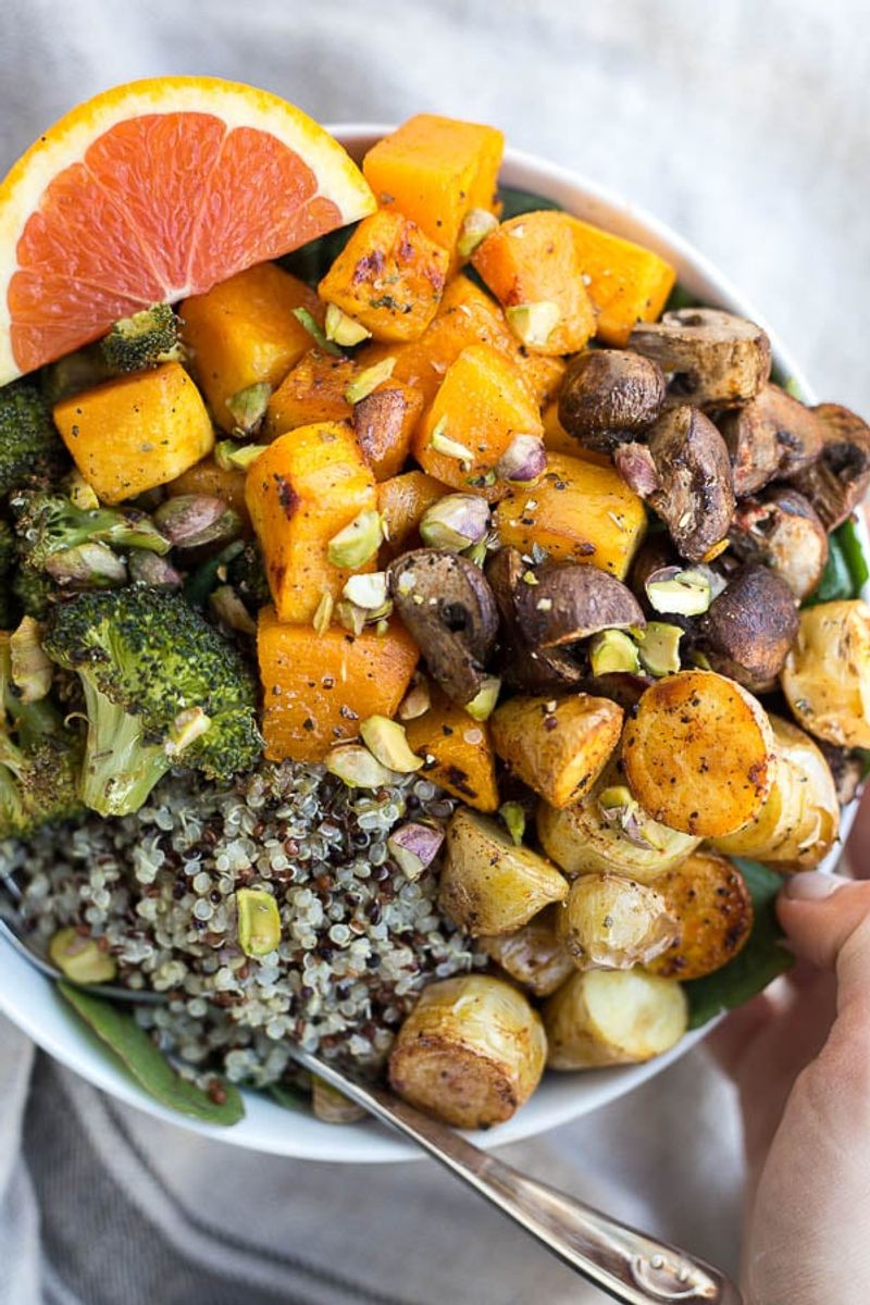 Roasted Veggie Grain Bowls