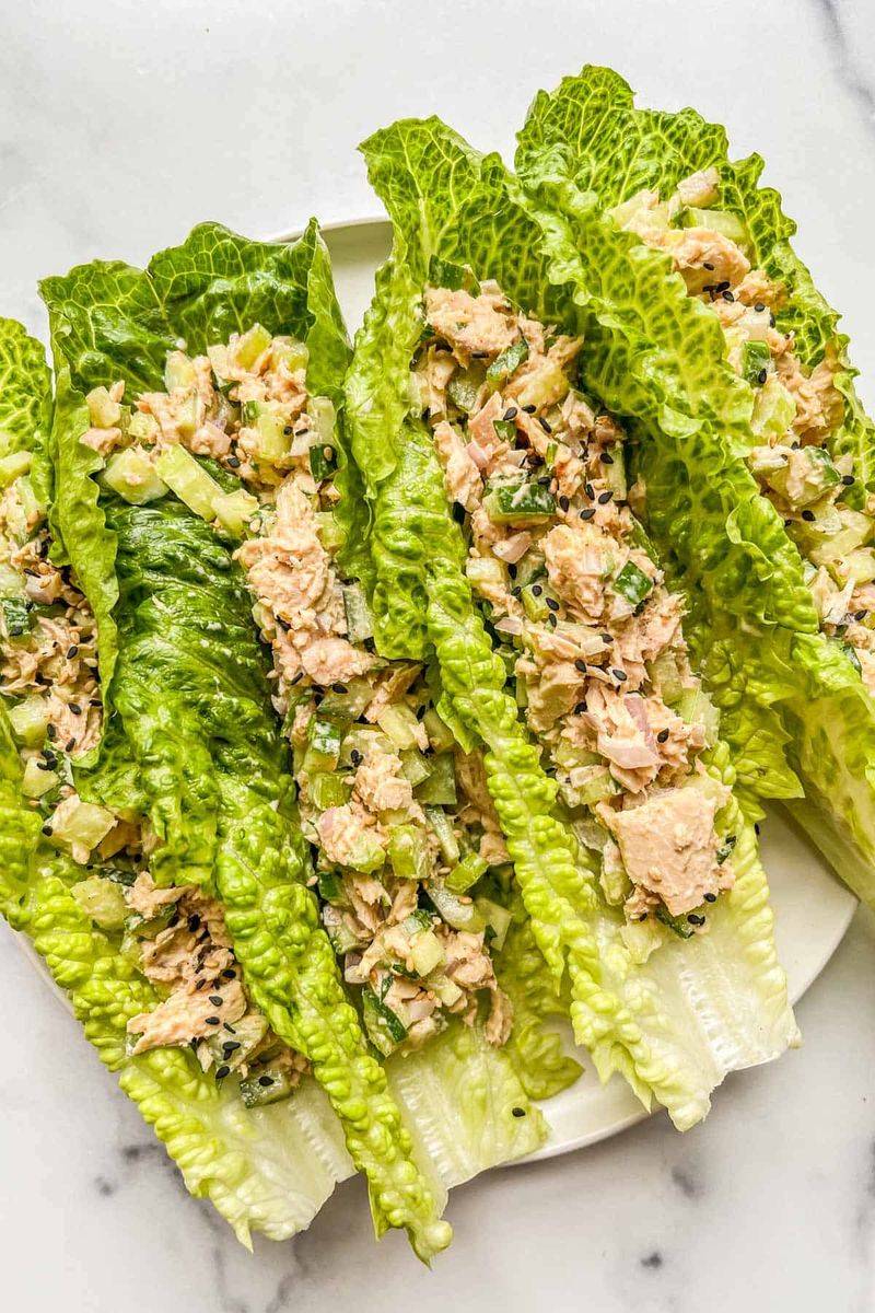 Tuna Salad Lettuce Wraps