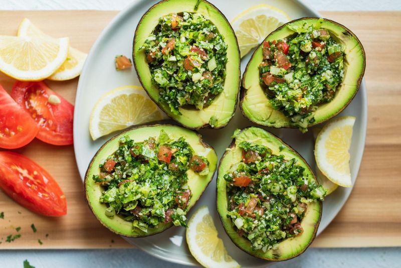 Tabbouleh-Stuffed Avocados