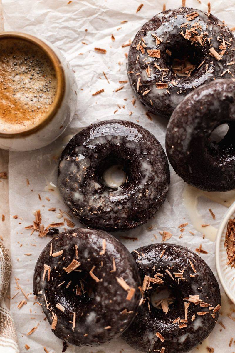 Vegan Chocolate Glazed Donuts