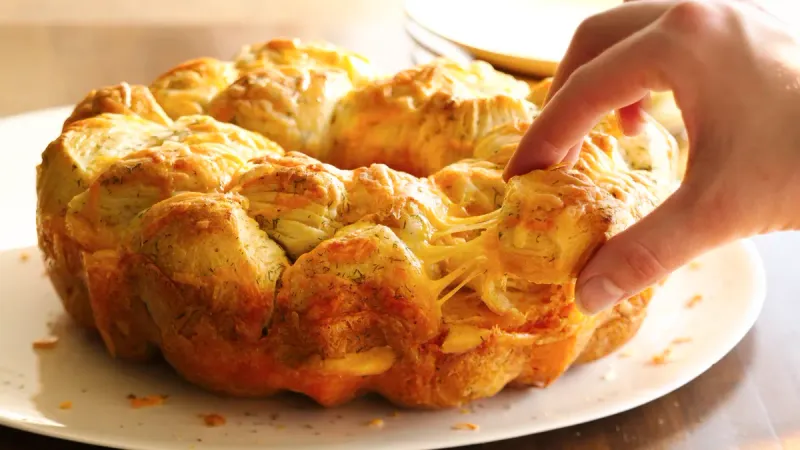 Savory Monkey Bread with Cheese & Herbs