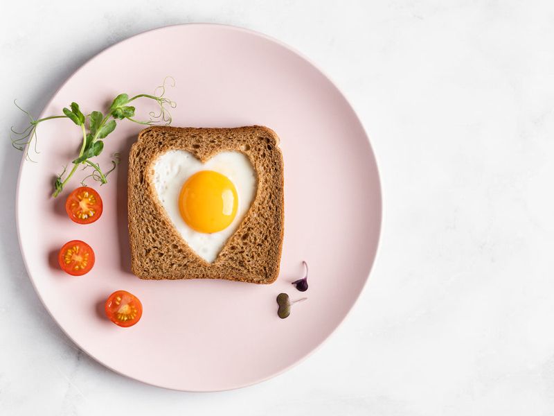 Heart-Shaped Egg-in-a-Hole Toast