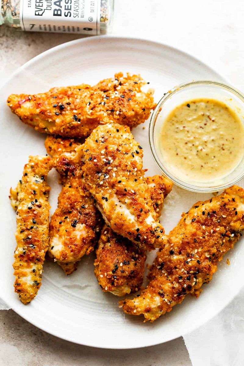 Everything Bagel Crusted Chicken Tenders