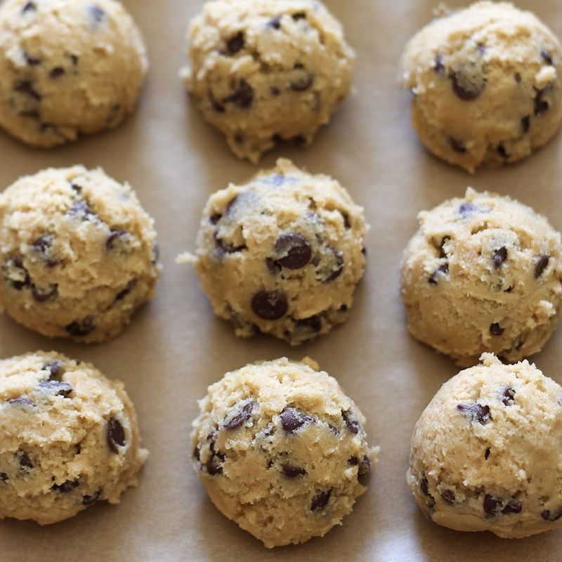 Freeze Cookie Dough Balls