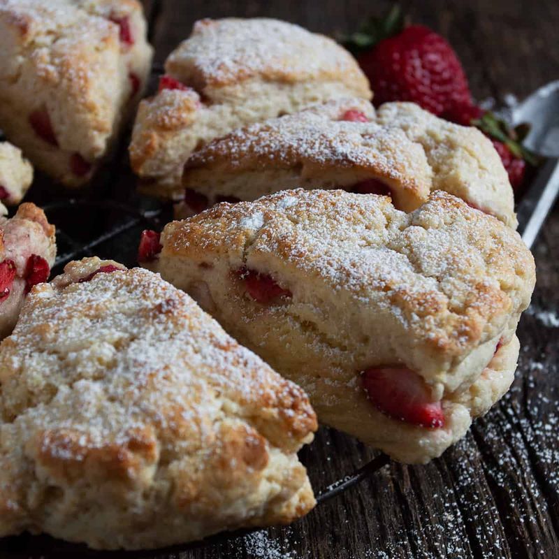 Strawberry Cream Scones