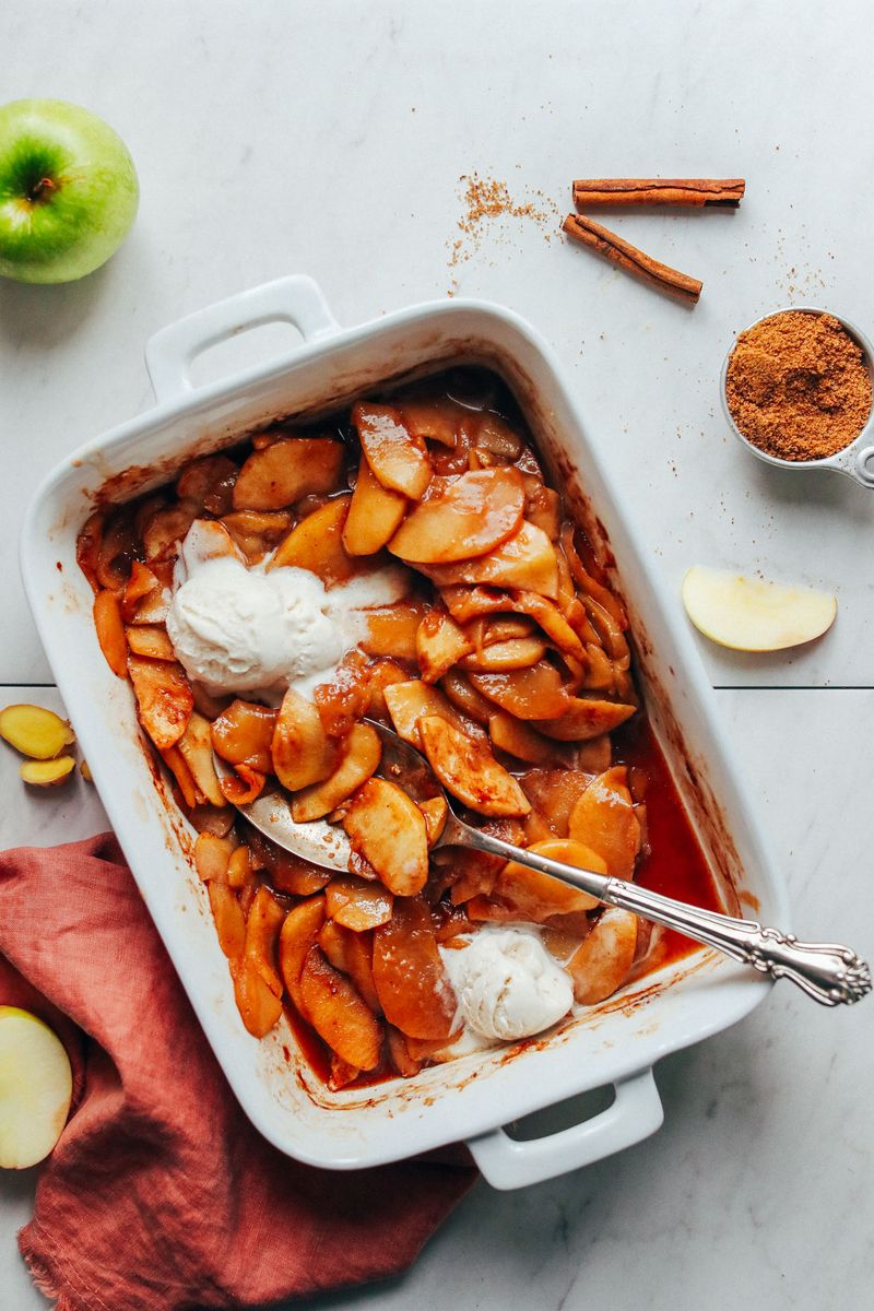 Baked Fruit with Honey and Cinnamon