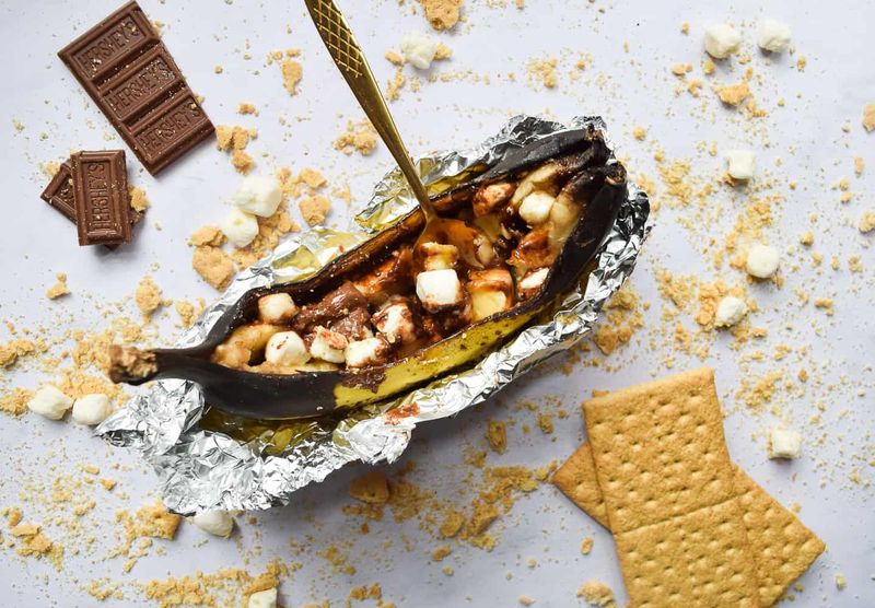 Campfire Banana Boats