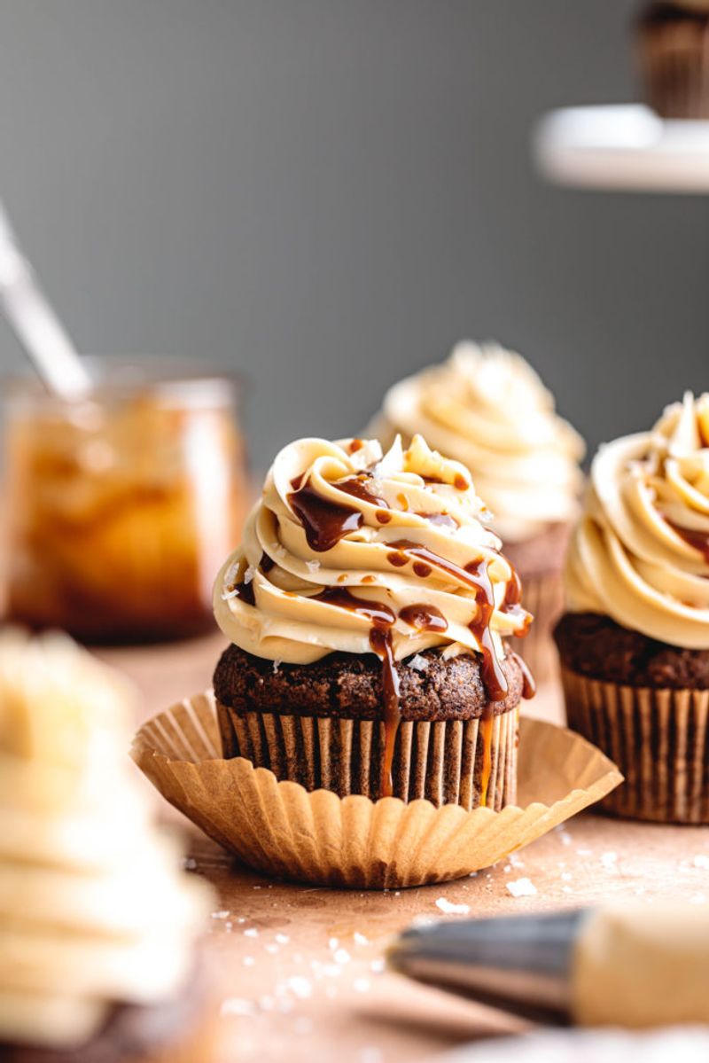 Salted Caramel Chocolate Cupcakes