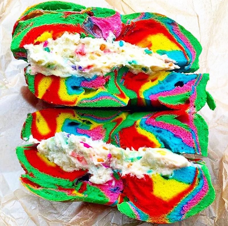 Rainbow Bagels