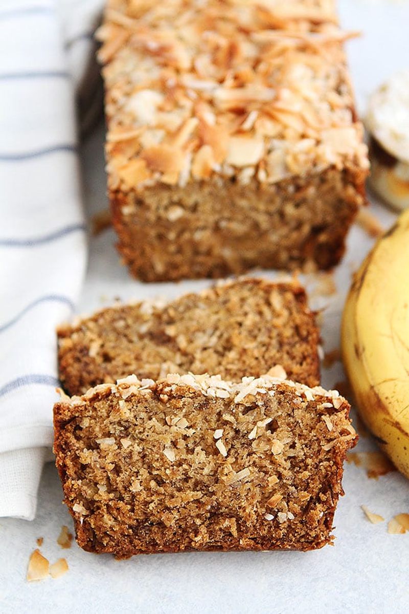 Toasted Coconut Banana Bread